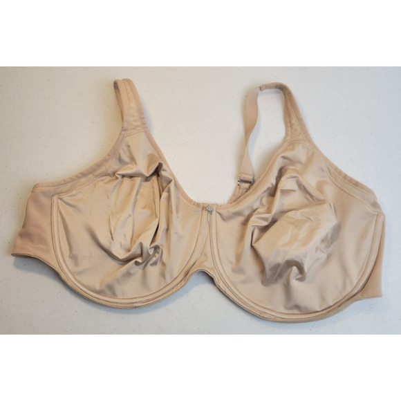 Breezies Tan Full Coverage Seamless Adjustable Underwire T-Shirt Bra Size 48DD - Picture 1 of 6